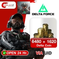 Delta Force (GL) - 6480 + 1620 Delta Coins 99.99$ Top up UID By Inblack Opne 24 hr.