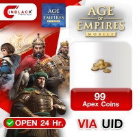 Age of Empires Mobile (GL) -99 Apex Coins 0.99$ Top up UID By Inblack Open 24 hr.