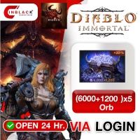 Diablo Immortal (GL) - 6000+1200 x5 Orb Top up Via LOG IN By Inblack Open 24 hr.
