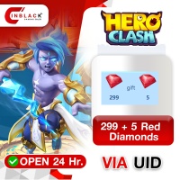 Hero Clash (GL) - 299 + 5 Red Diamonds 2.99$ Top up UID By Inblack Open 24 hr.