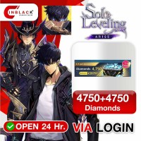 Solo Leveling: Arise (GL) - 4750+4750 Diamonds (39.99$) Top up via Login By Inblack Open 24 hr.