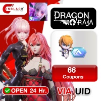 Dragon Raja SEA - 66 Coupons Top up UID By Inblack Open 24 hr.