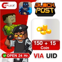 BLOCKPOST Mobile (GL) - 150 + 15 Coin 2.49$ Top up UID By Inblack Open 24 hr.