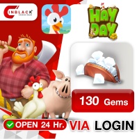 Hay Day - 130 GEMS ( 4.99$ ) Top up via LOGIN By Inblack Open 24 hr.