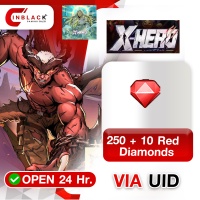 Epic Heroes - X Hero (GL) - 250 + 10 Red Diamonds 24.99$ Top up UID By Inblack Open 24 hr.