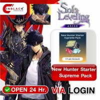 Solo Leveling: Arise (GL) - New Hunter Starter Supreme Pack (12.99$) Top up via Login By Inblack Open 24 hr.