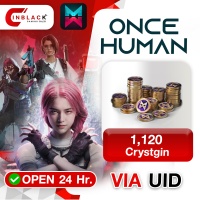 Once Human (GL) - 1120 Crystgin 14.99$ Top up UID By Inblack Open 24 hr.
