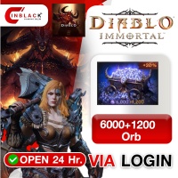 Diablo Immortal (GL) - 6000+1200 Orb Top up Via LOG IN By Inblack Open 24 hr.