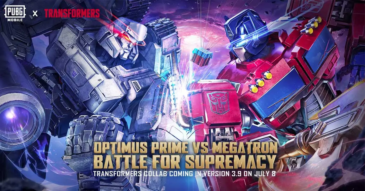 PUBG Mobile 3.90 Update: Transformers Collaboration Brings Epic Robot Battles This July