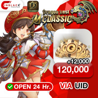 Dragon Nest M: Classic (SEA) - 12000 + 800 Cash Pack Top up UID By Inblack Open 24 hr.