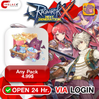 Ragnarok X (Global) - Any Pack 4.99$ Top up Via LOG IN By Inblack Open 24 hr.