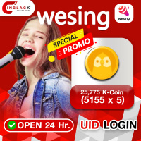 [ Promotion ] WeSing Top up 25,775 K-Coin (5155 x 5)UID (For PHP User) by Inblackm open 24 hr.