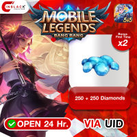 Mobile Legends: Bang Bang - 250 + 250 Diamonds ( First Time X 2 )  Top up UID By Inblack Open 24 hr.( *** INDO/MY/PH/SG CAN NOT )