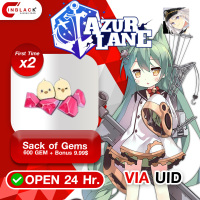 Azur Lane (Global)- Sack of Gems 600 GEM + Bonus 9.99$ ( First Time x 2 ) Top Up UID By Inblack Open 24 hr.