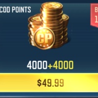 Call of Duty: Mobile 5000CP or 4000+4000 (2X CP Event)100% completely reliable (Login required)