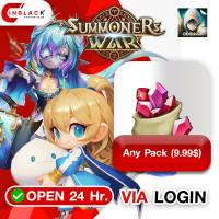SUMMONERS WAR (GL) - Any Pack 9.99$ Top Up via Login By Inblack Open 24 hr.