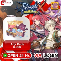 Ragnarok X (Global) - Any Pack 0.99$ Top up Via LOG IN By Inblack Open 24 hr.