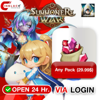 SUMMONERS WAR (GL) - Any Pack 29.99$ Top Up via Login By Inblack Open 24 hr.