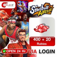 Streetball Allstar (GL) - 400 + 20 Rubies 39.99$ Top up Official LOGIN By Inblack Open 24hr.