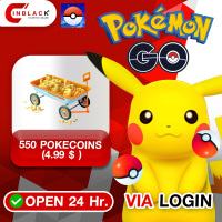 Pokémon Go (GL) - 550 Pokecoins (4.99$) Top Up Via Login By Inblackm Open 24 hr.