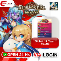 SUMMONERS WAR (GL) - Global 11-Year 19.99$ Top Up via Login By Inblack Open 24 hr.