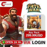Fate War (GL) - Any Pack 299.99USD Top up via LOGIN By Inblackm Open 24 hr.