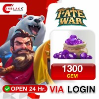 Fate War (GL) - 1300 GEM Top up via LOGIN By Inblackm Open 24 hr.
