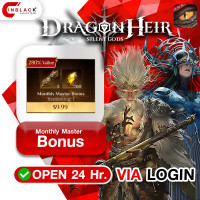 Dragonheir: Silent Gods (GL) - Monthly Master Bonus 9.99$ Top up via LOGIN By Inblack Open 24 hr.