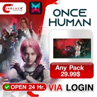 ONCE HUMAN - Any Pack 29.99$ Top up Via Login By Inblackm Open 24 hr.