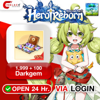 Hero Reborn: Eternal Pact (GL) - 1999 + 100 Darkgem Top up Official LOGIN By Inblackm Open 24 hr.