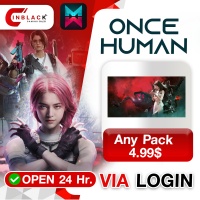 ONCE HUMAN - Any Pack 4.99$ Top up Via Login By Inblackm Open 24 hr.