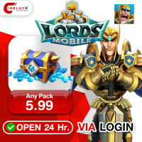 Lords Mobile (GL) - Any Pack 5.99 Top up via LOGIN By Inblackm Open 24 hr.
