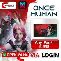 ONCE HUMAN - Any Pack 9.99$ Top up Via Login By Inblackm Open 24 hr.