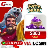 Fate War (GL) - 2800 GEM Top up via LOGIN By Inblackm Open 24 hr.