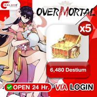 Overmortal (GL) - 6480 X 5 Destium Top up via LOGIN By Inblackm Open 24 hr.