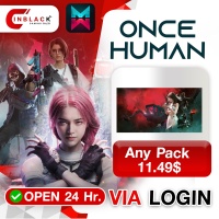 ONCE HUMAN - Any Pack 11.49$ Top up Via Login By Inblackm Open 24 hr.