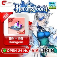 Hero Reborn: Eternal Pact (GL) - 99 + 99 Darkgem (1 Time : 1 Account) Top up Official LOGIN By Inblackm Open 24 hr.