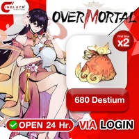 Overmortal (GL) - 680 Destium (First Time X 2) Top up via LOGIN By Inblackm Open 24 hr.