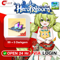 Hero Reborn: Eternal Pact (GL) - 99 + 5 Darkgem Top up Official LOGIN By Inblackm Open 24 hr.