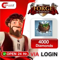 Forge of Empires - 4000 Diamonds (49.99$)  Top Up Via LOGIN By Inblackm Open 24 hr.
