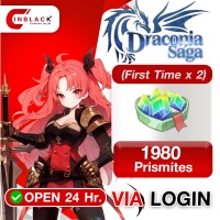 Draconia Saga SEA - 1980 Prismites (First Time x 2) (29.99$) Top up via LOGIN By Inblackm Open 24 hr.