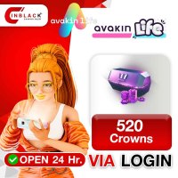 Avakin Life - 520 Crowns 19.99$ Top up via LOGIN By Inblackm Open 24 hr.