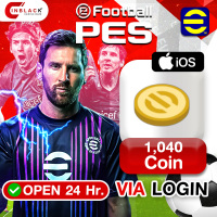 EFootball IOS - 1040 Coin 8.79$ Top up via Konami Login BY INBLACKM Open 24 hr.