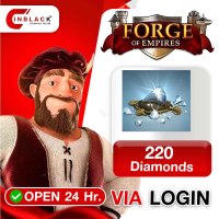 Forge of Empires - 220 Diamonds (4.99$)  Top Up Via LOGIN By Inblackm Open 24 hr.