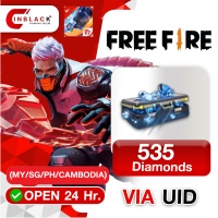Free Fire - 535 Diamonds Top up  UID By Inblack Open 24 hr.(MY/SG/PH/CAMBODIA)