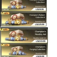 open 24 hr Wuthering Waves Champion's Radiant Collection I+II+Forging Collection ,Champion's Monthly Aid 4 item