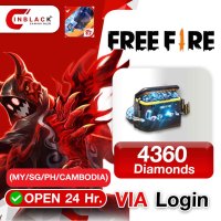 Free Fire - 4360  Diamonds (39.99$) Top up VIA Login By Inblack Open 24 hr.