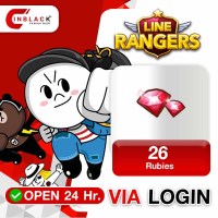 Line Ranger (iOS) - 26 Rubies 1.99$ Top Up Via Login By Inblackm Open 24hr.