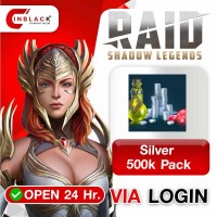Raid: Shadow Legends -Silver - 500k Pack (9.99$) Top Up Via LOGIN By Inblackm Open 24 hr.