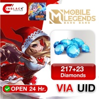 Mobile Legends: Bang Bang (Indonesia) - 217+23 Diamonds Top up UID By Inblackm Open 24 hr.
